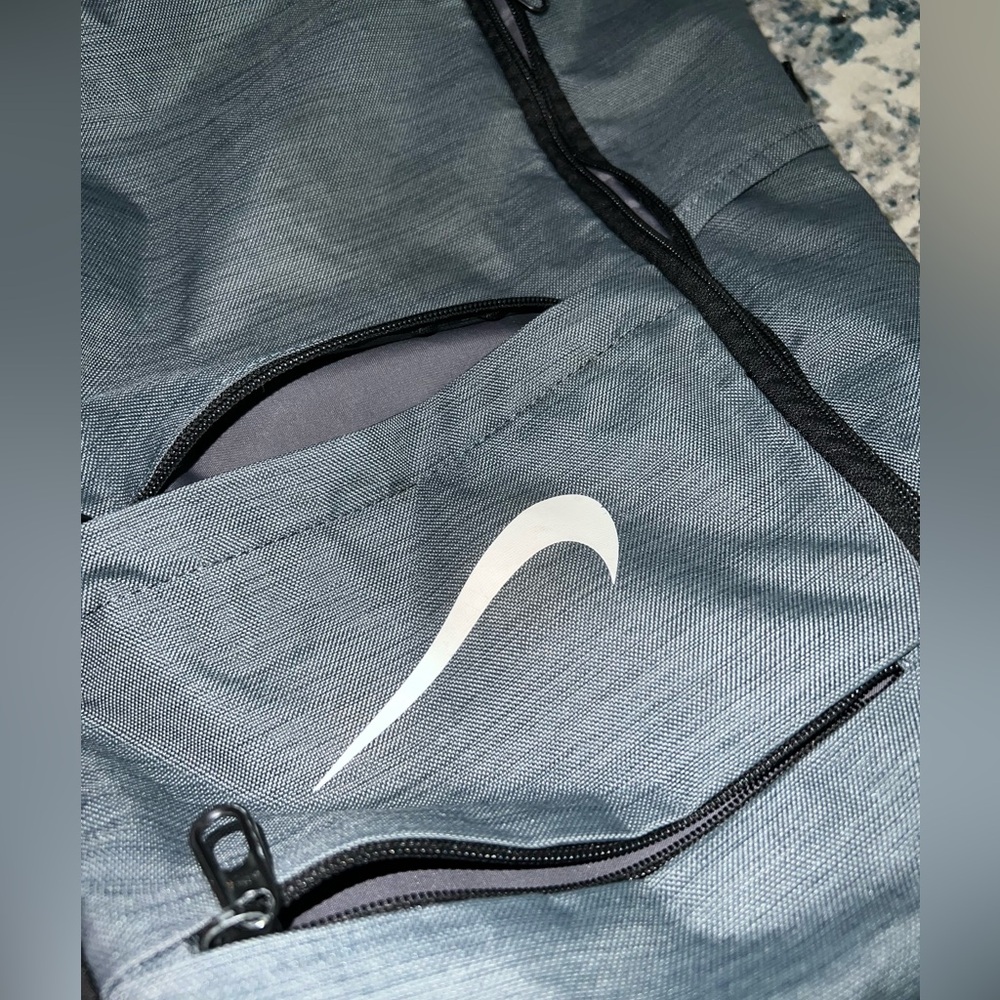 grey nike backpack mesh